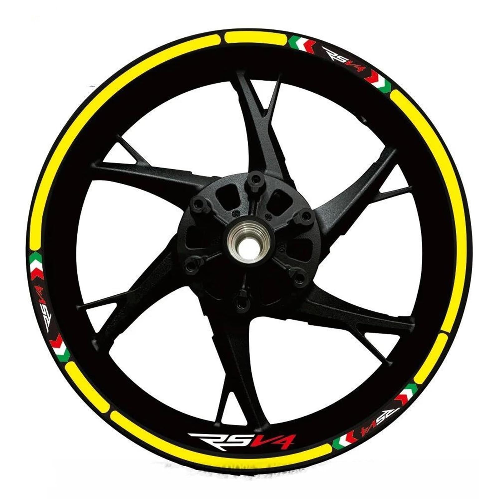 Stickers Motorcycle Wheel Stickers Reflective Decals Rims for Ducati for Multistrada V4 V2 S V2S(Style 3)