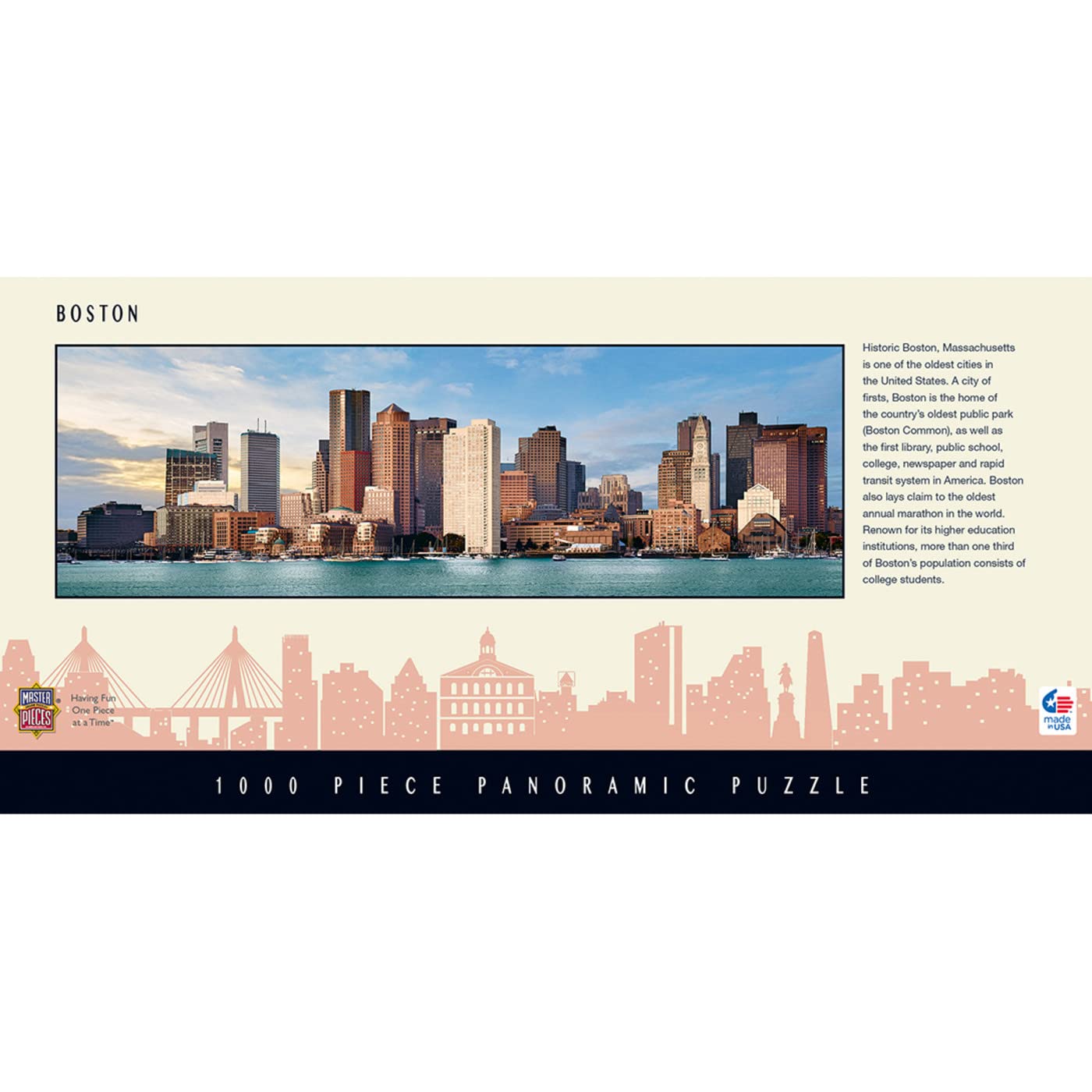 MasterPieces 71695 puzzle, Boston 1000 szt. Pano, 1000 szt