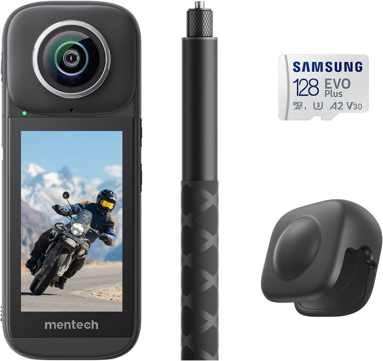 Amazon | Mentech PanoX V3防水8K 360アクションカメラ、12K 360