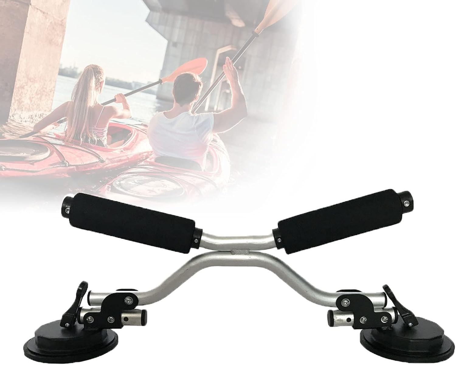 45° Adjustment Kayak Roller Load Assist, Suction Boat Roller Load Assist with Heavy-Duty Suction Cups Mount Kayak Accessories for Mounting Kayaks and Canoes to Car Tops
