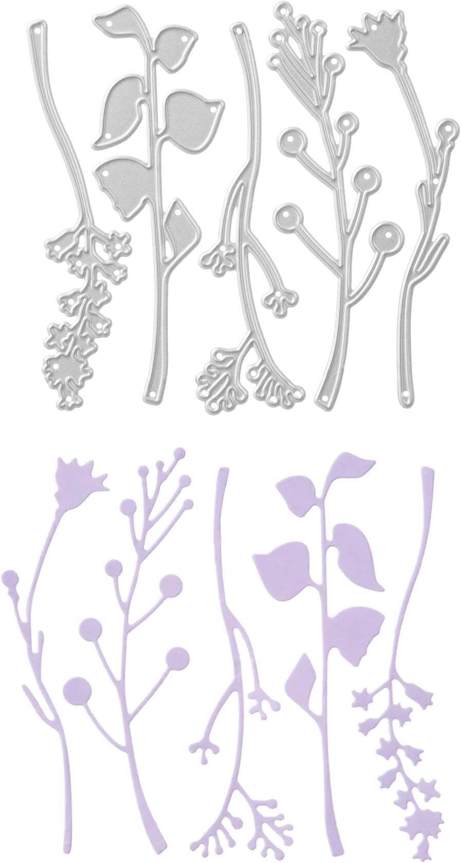 Punch Shop Cutting stencil Five different branches, punch plants, tree, cutting dies, stencils, scrapbooking, card making, DIY, embossing stencils