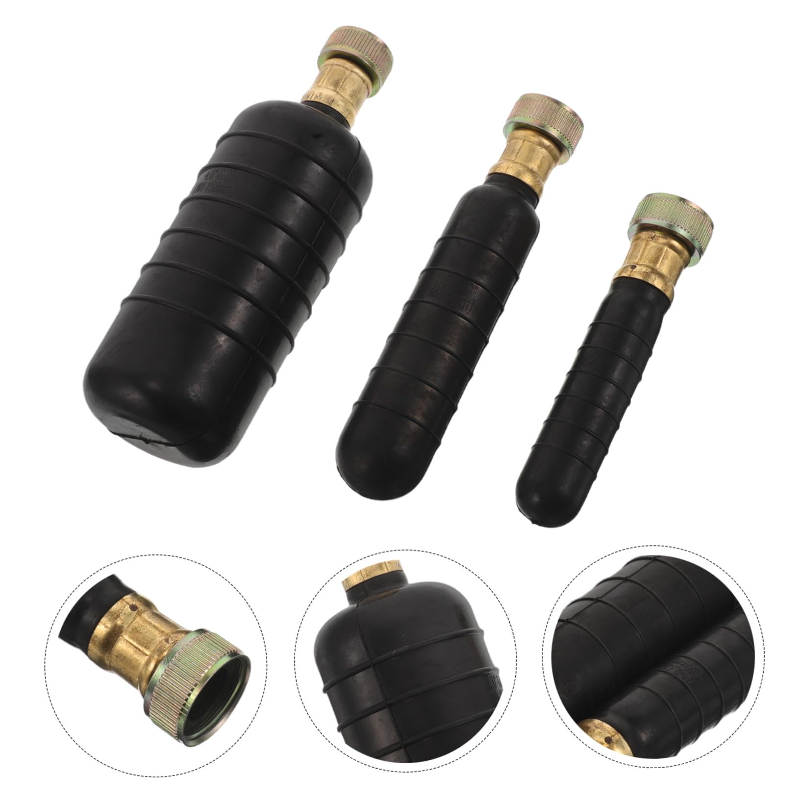 SEWACC Kit de Vejiga de Drenaje para Desatascar Fregaderos, Duchas y Sótanos de 3 Piezas Goma Resistente y Eficaz para Limpieza Versátil de Tuberías