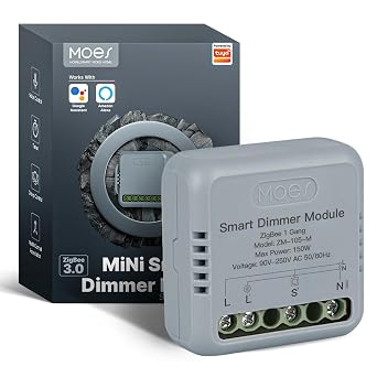 MOES ZigBee Smart Dimmer Switch Module, 1 Gang Light Module