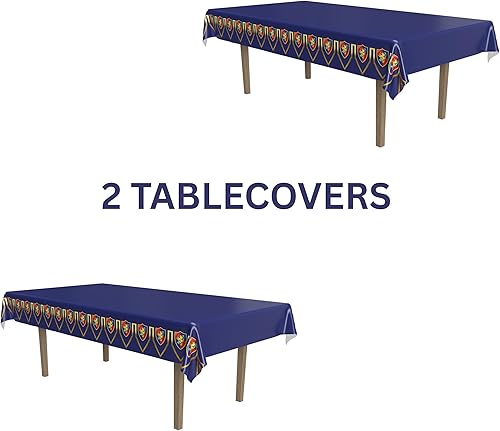 Miniatura 4 de Beistle Mantel medieval, 54 x 108 pulgadas, 2 piezas, mantel de plástico, decoraciones medievales, suministros de fiesta de castillo, decoraciones