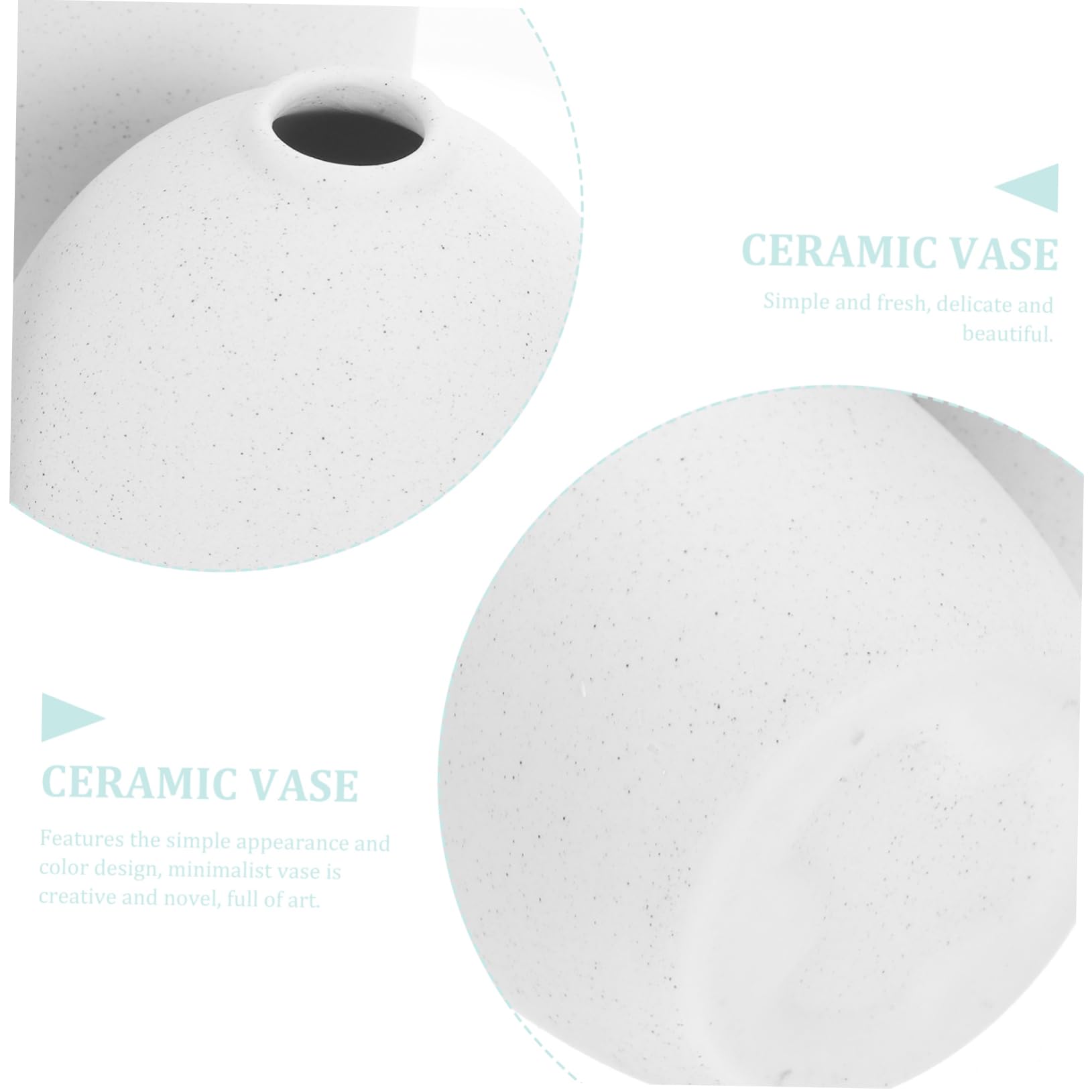 PRETYZOOM 4pezzi Vasi in Ceramica Per Fiori Vaso Decorativo Per Composizioni Floreali Secche Vaso Da Tavolo Per Pranzo Per Libreria