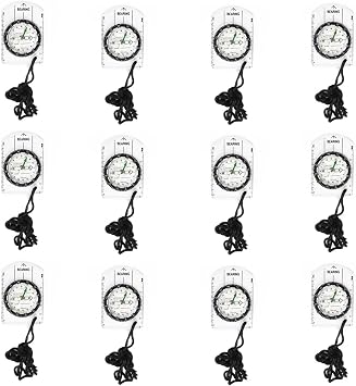 12pcs Orienteering Compass Set - Waterproof, Map Compass for Hiking, Backpacking, Camping, Kids, Travelling