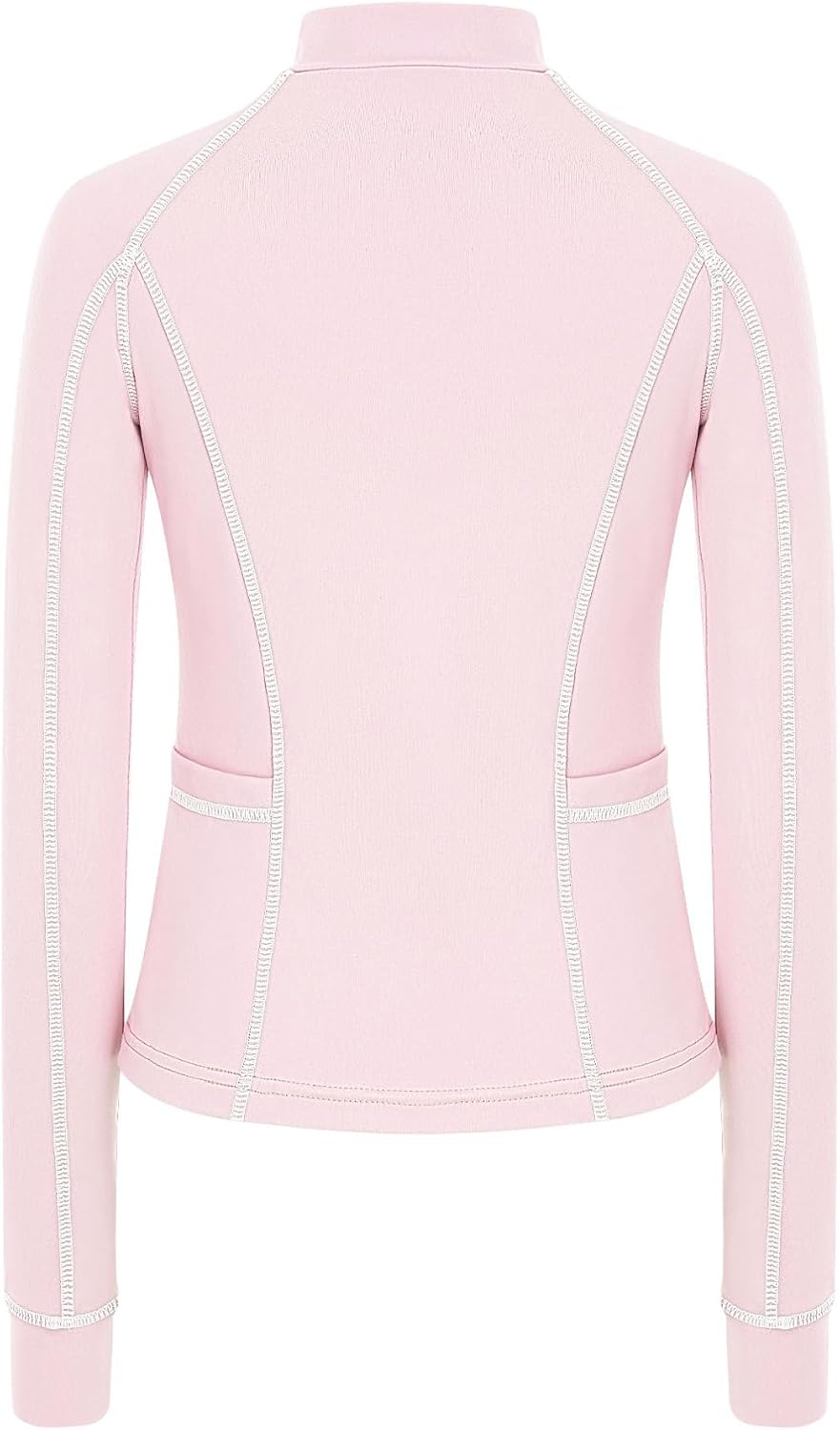YiZYiF Horse Riding Shirts for Girls Kids Zipper Scrub Workout Jacket Outdoor Hiking Yoga Sports Tops