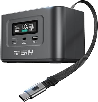 AFERIY Nano100 31000mAh Power Bank Station,100W PD Laptop Portable Charger