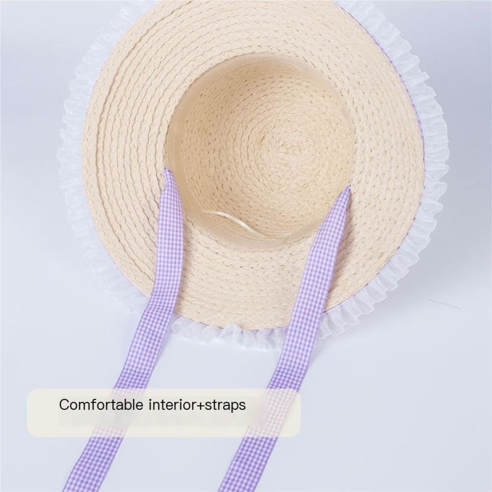 Casual Straw Hat with Ribbon, Ideal for Vacation & Daily Outings -Beach Vacation Must-Have