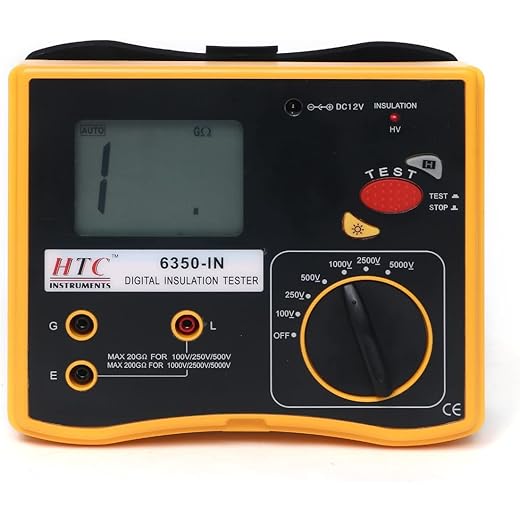 HTC Digital Insulation Tester 100V to 5000V