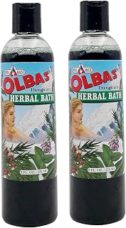 Herbal Bath Sore Muscle Bath Soak & Natural Muscle Relaxer Bath, Aromatic Swiss Formula with Essential Oils & Chlorophyll, Relaxing Bubble Bath for Men, Women & Kids -2 Pack, 8 fl oz (236 ml)