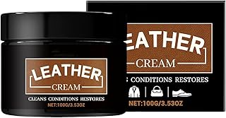 皮革修復用クリーム | 天然成分配合 クリーナー | つや出し 本革用 クリーム クリーナー プロテクター | 家具 ソファ 靴 自動車内装 バッグ ジャケット 馬具 お手入れ 用品