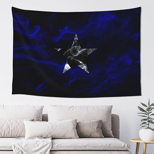 IMEEGIEN Smoke Bonnie Blue Flag Tapestry Wall Hanging 60x40 Inches Home Decoration For Bedroom Living Room Dorm Decor Wall Art