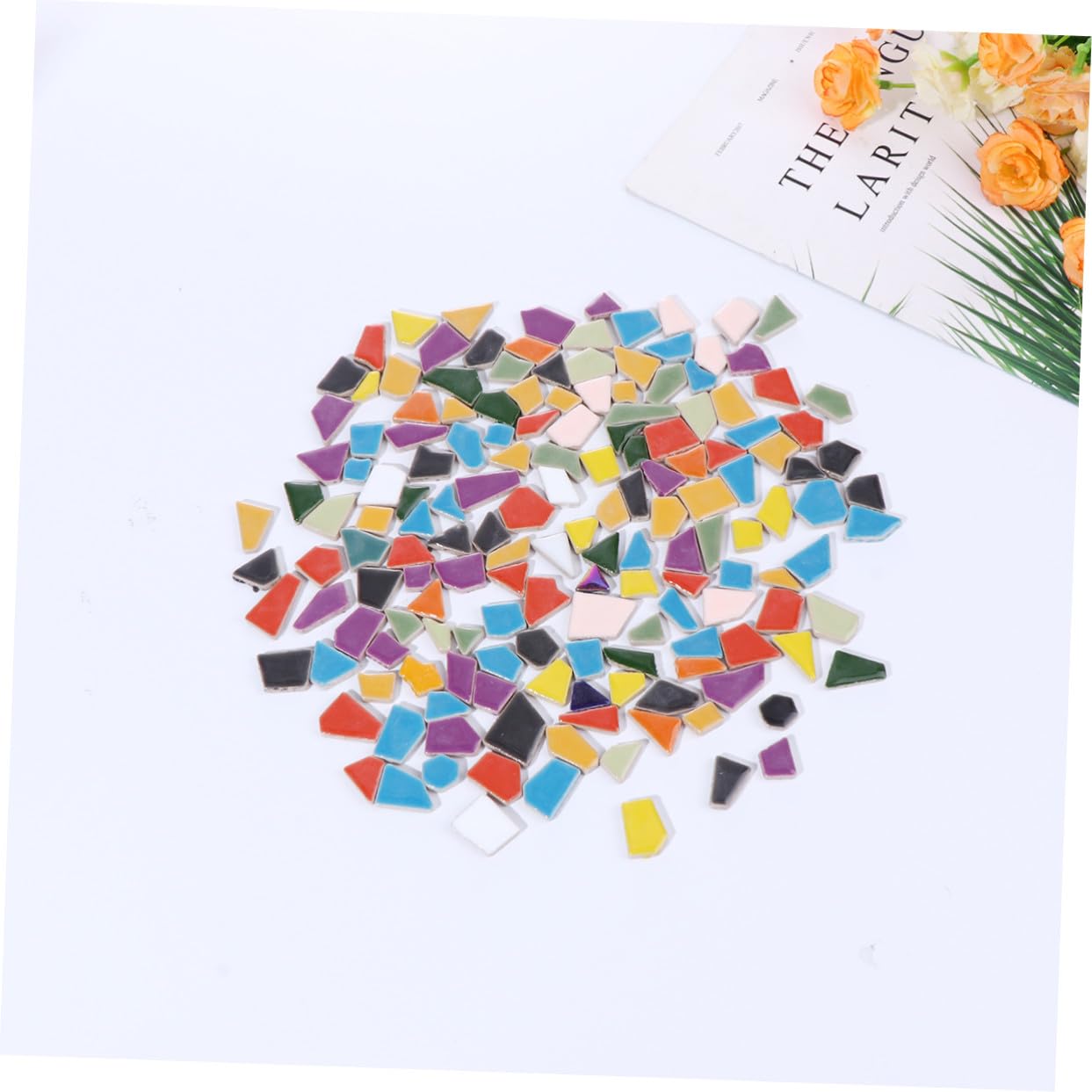 Fragmentos de Mosaico de Cristal DIY Irregulares 500g para Manualidades