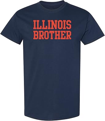 UGP Campus Apparel NCAA Basic Block Brother, Team Color T Shirt, College, University