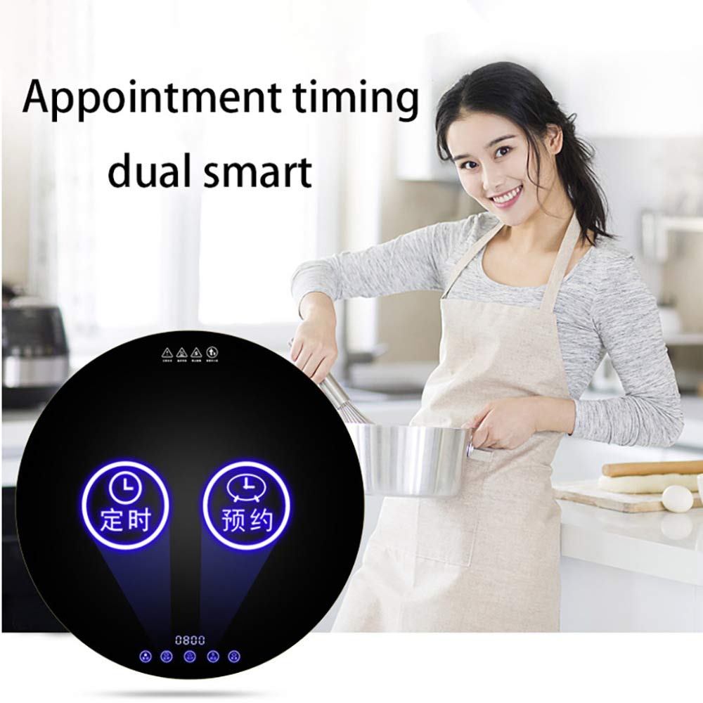 Mirbly Bandeja de Calientaplatos Electrico, Calienta Platos con temporizador táctil, calentador giratorio para el hogarBandeja De Calientaplatos Electrico, Calienta Platos Con Temporizador Táct
