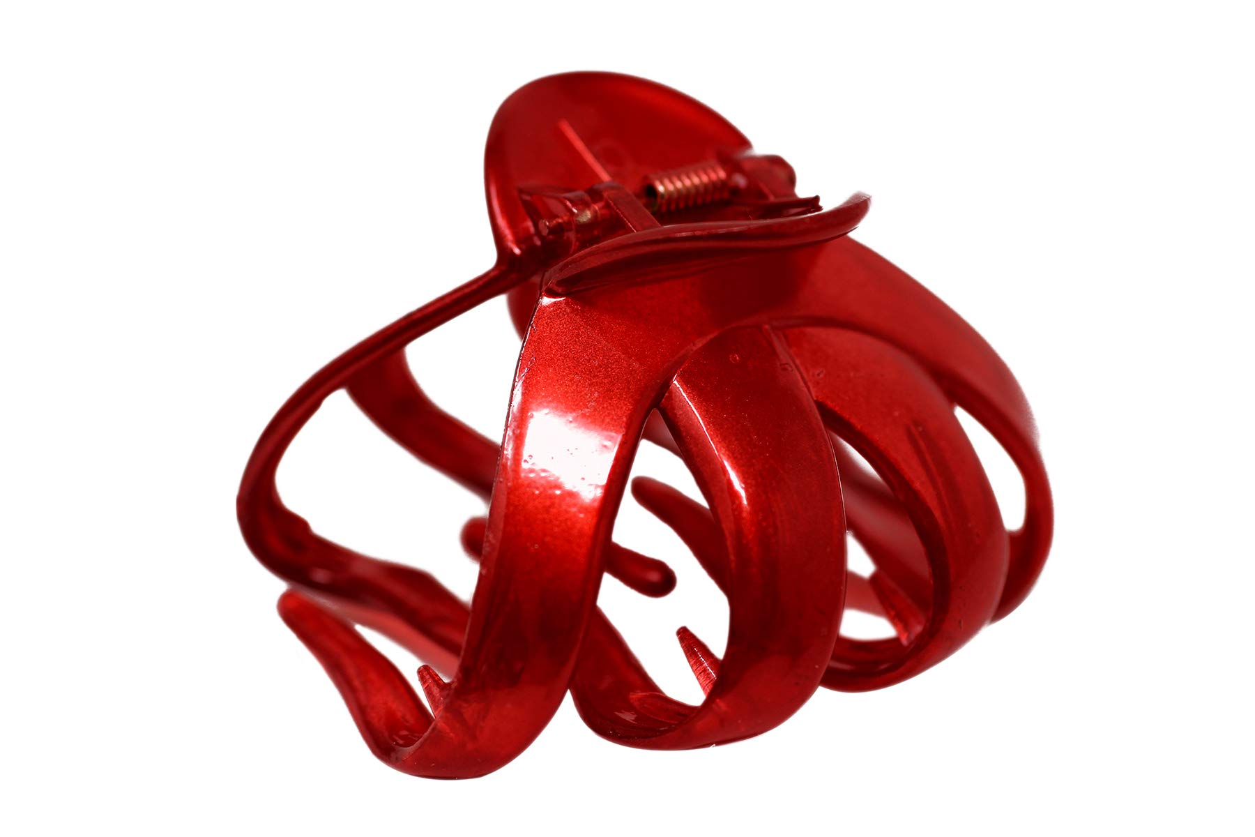 Octopus Plastic Hair Claw Clip Butterfly Bull Dog Design, Large Grip for Thick Hair