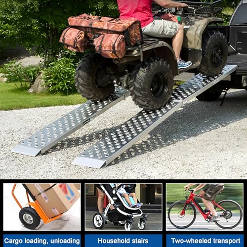 Rampas Plegables de Aluminio para Moto 440 lbs Capacidad miniatura 2