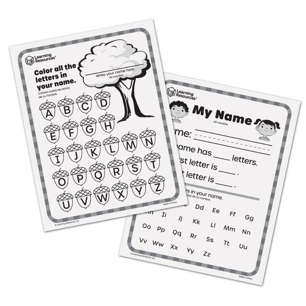 Learning Resources Set de Actividades Skill Builders Sonido para Aprender Las Letras y el Alfabeto, Aprender el Alfabeto, Letras mayúsculas y minúsculas, Juguetes para Leer para 3+
