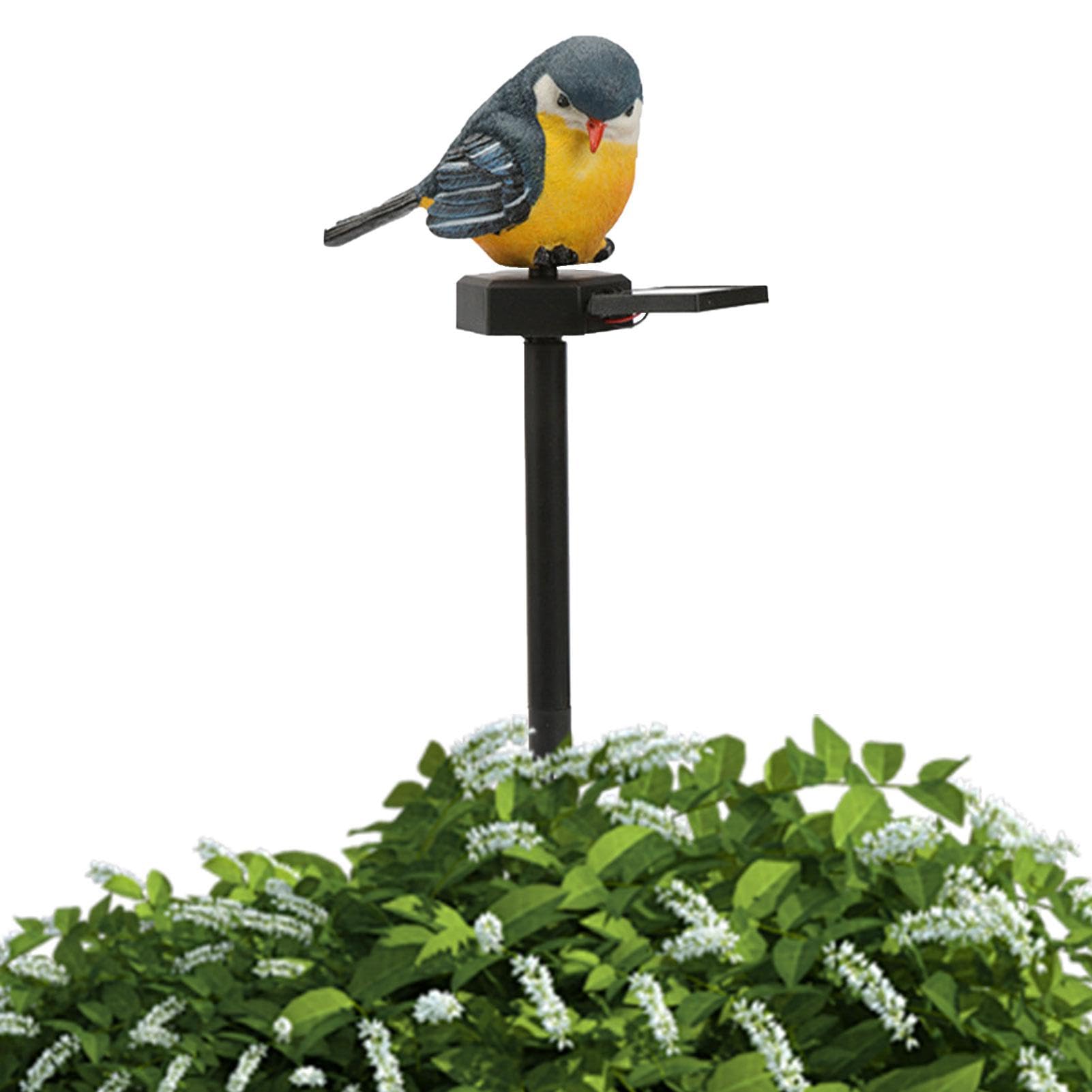 Mxshc Bird Figurine Lights - Solar Garden Lamp, Resin Bird Decorative Figurine for Garden Courtyard Pathway Lawn