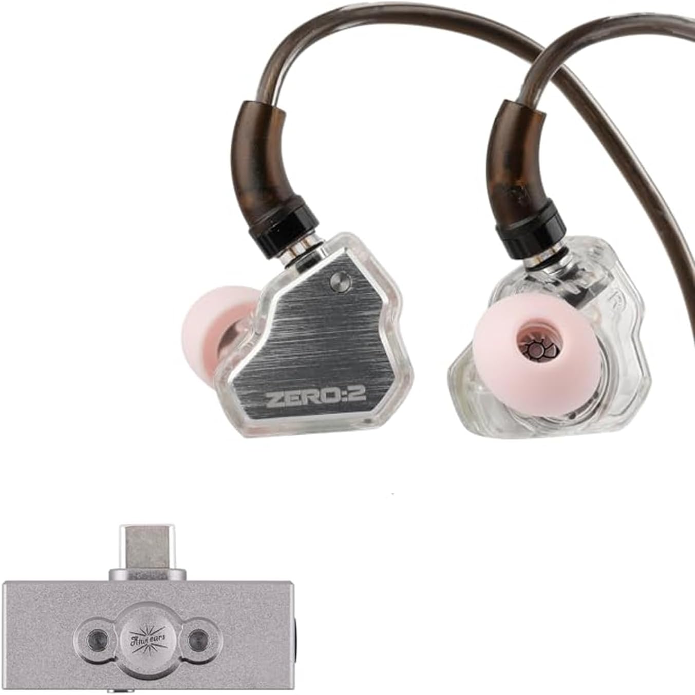 Linsoul 7Hz x Crinacle Zero:2 in Ear Monitor (Silver) Kiwi Ears Allegro Pro Upgraded IEM Earphone DAC/AMP
