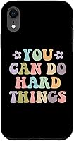 Vista 25 de Inspirational Women's Graphics - You Can Do Hard Things Case for iPhone 16