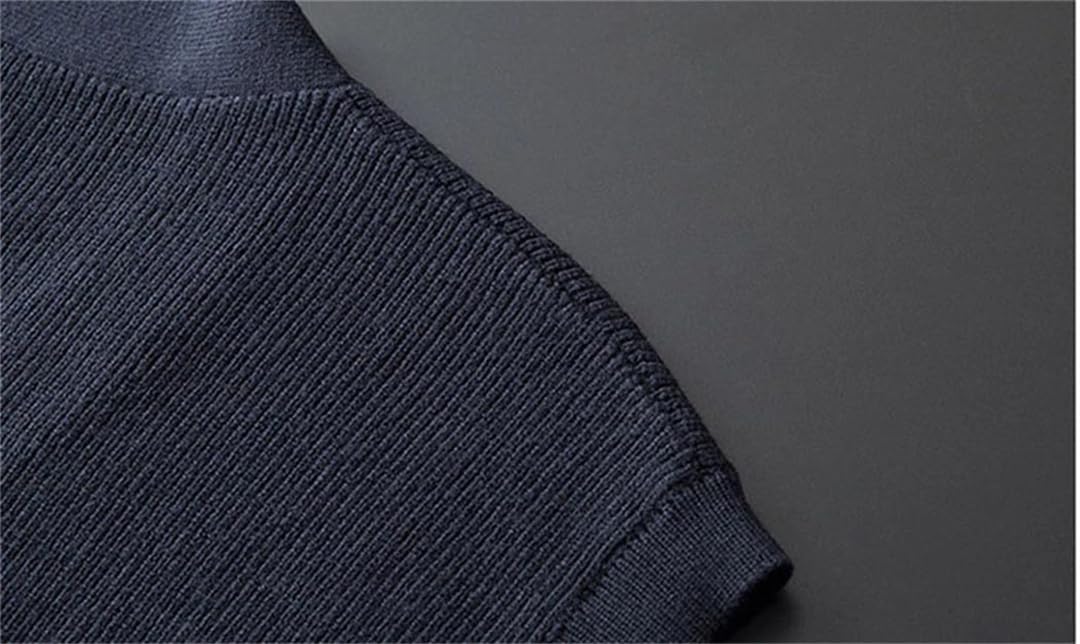 Chaleco de lana para hombre, color liso, sin mangas, suéter de punto, talla grande, cuello en V, informal, con botones