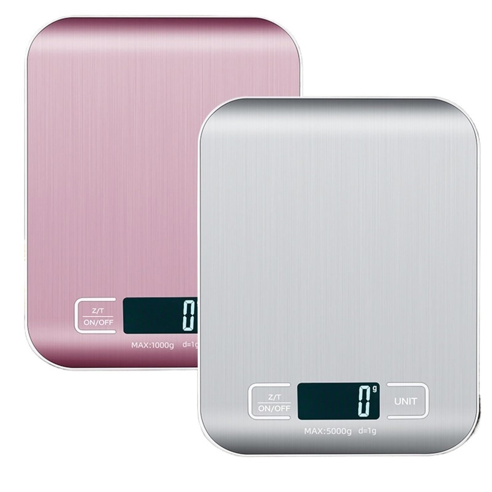 Cyfrowa waga kuchenna 5 kg/10 kg, elektroniczna waga ze stali nierdzewnej (A2 10 kg-Battery)