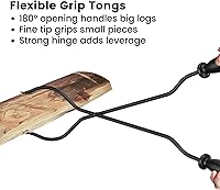 Vista 6 de GameXcel - Juego de herramientas para chimenea de 5 piezas, juego de herramientas de accesorios para chimenea con soporte, hierro forjado de 32