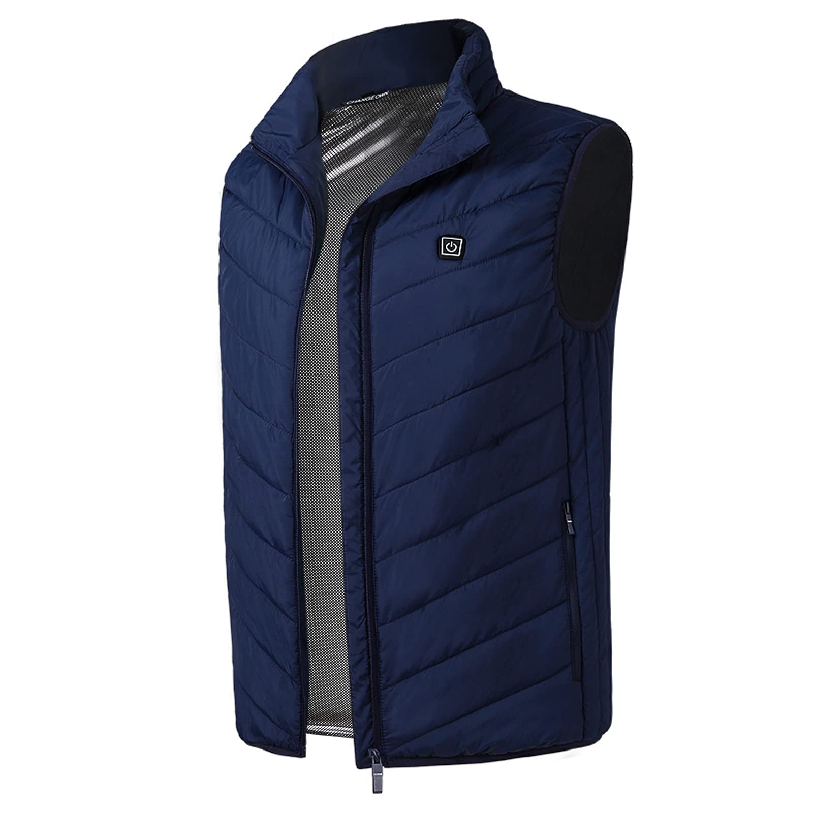 Steppweste Herren 5XL Übergröße - Leichte Winterweste Mit Stehkragen