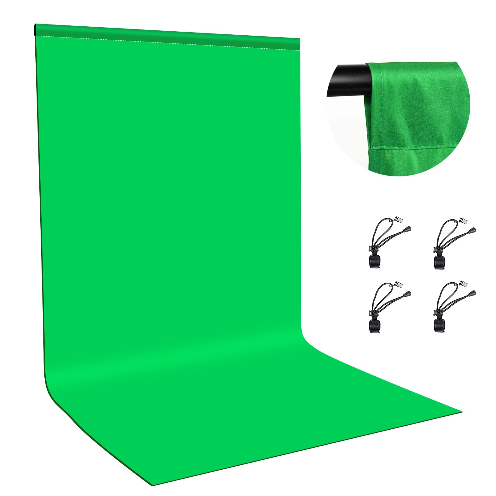 puluz toile fond vert 1x2m photo