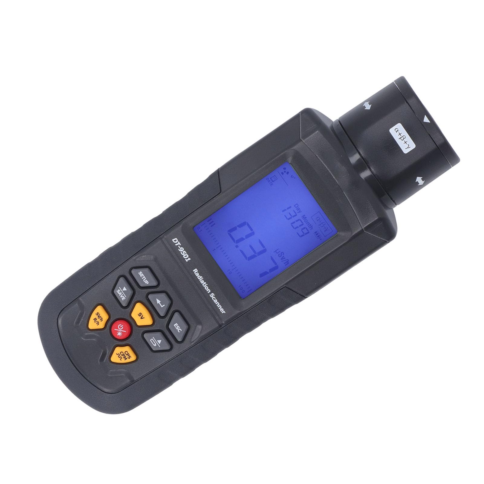 Hyuduo Detektor Promieniowania Jądrowego Licznik Geigera LCD z rurką wypełnioną Halogenem, Mierzy Promieniowanie Rentgenowskie Beta Gamma, Rejestrowanie Danych Bluetooth, do Użytku w Terenie w
