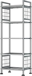 10 Blue and Silver Living Room Ideas for Cool Elegant Contrast 59 GIOTORENT 5-Wire Standing Storage Shelf, Metal Shelving Unit Pantry Rack...