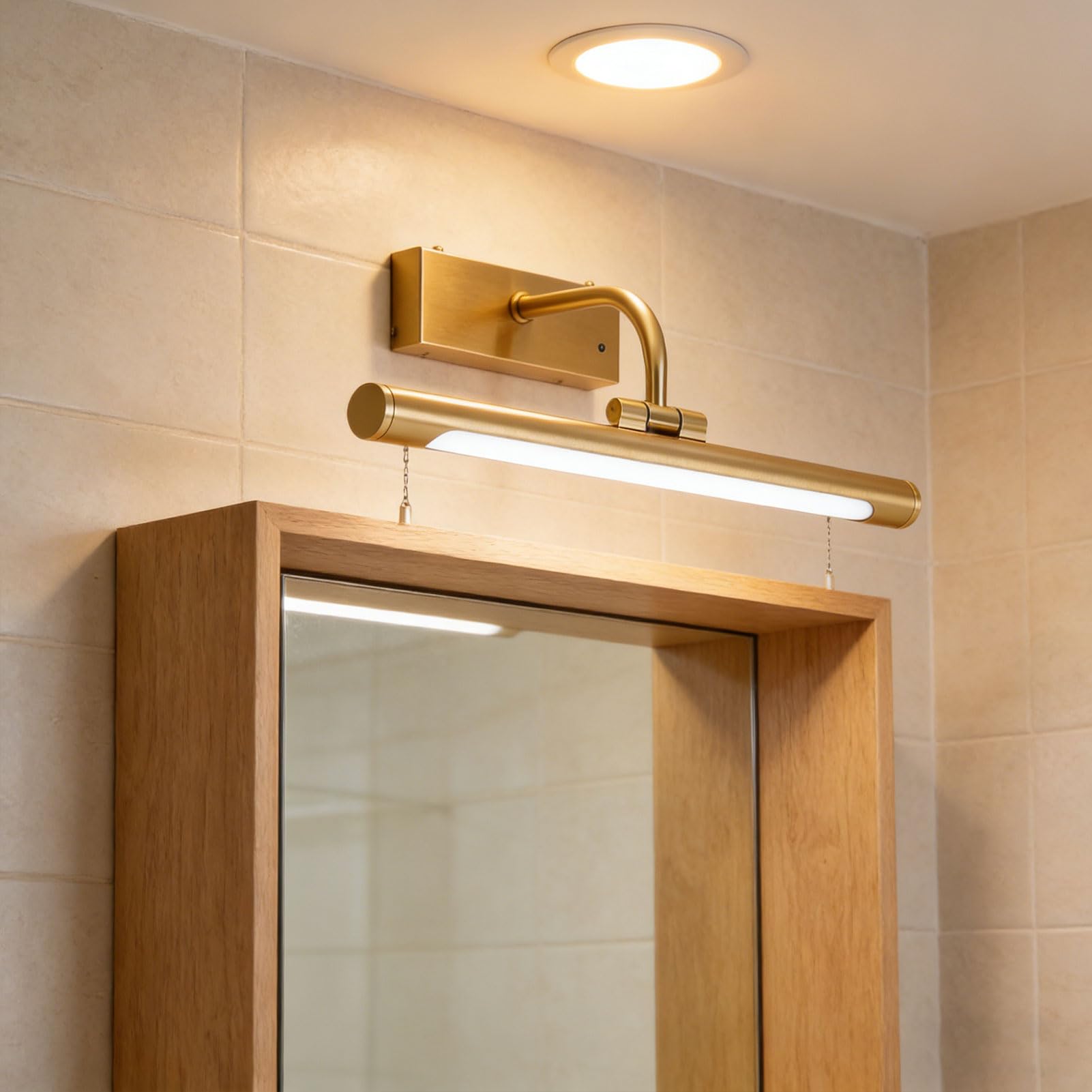 Luz para Cuadros de Pared, Luz LED para Obras de Arte Inalámbrica que Funciona con Pilas con Mando a Distancia, 3 Opciones de Color y Brillo Ajustable, para Salón, Pasillo