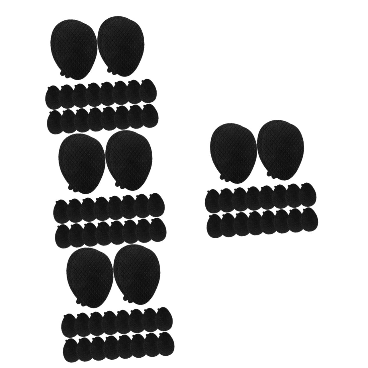 VALICLUD 4 Set Adesivi Suola Antiscivolo Guida Al Suolo Cuscinetti in Gel Sul Tallone Alto Protettore Inferiore Della Scarpa Guida Al Tallone Per Le Scarpe Resina Vinilica Nero 10 Paia*4