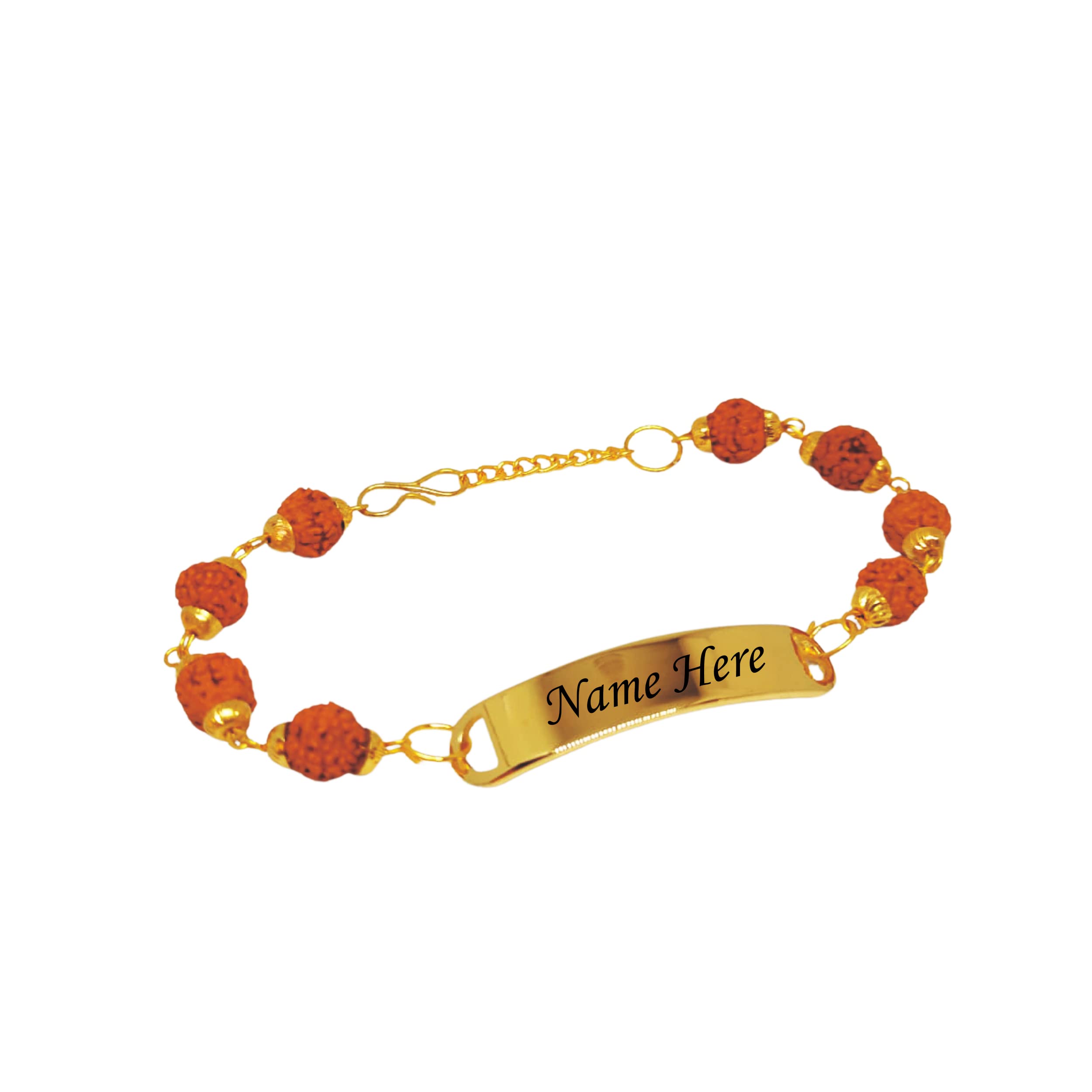STAR GIFTING Personalized Rudraksha Rakhi Bracelet with name engraved for Brother | Customized Raksha Bandhan Gift (B0B7224K4Q) Amazon Price History, Amazon Price Tracker