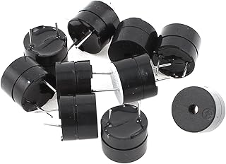 Aexit 10 Pieces Security & Surveillance Industrial Electronic Continuous Sound Buzzer DC Horns & Sirens 5V 12mmx9mm