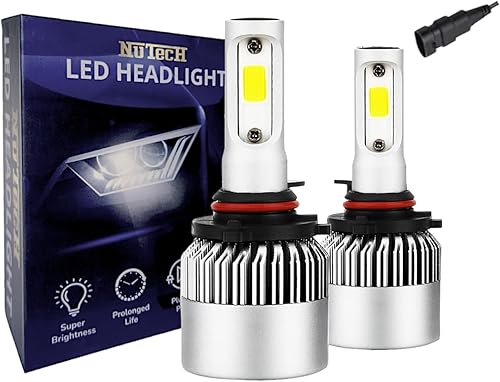 9005 - Faro LED COB súper brillante de 12000 lúmenes, bombillas para luces antiniebla de haz alto y bajo, Plug and Play, paquete de 2