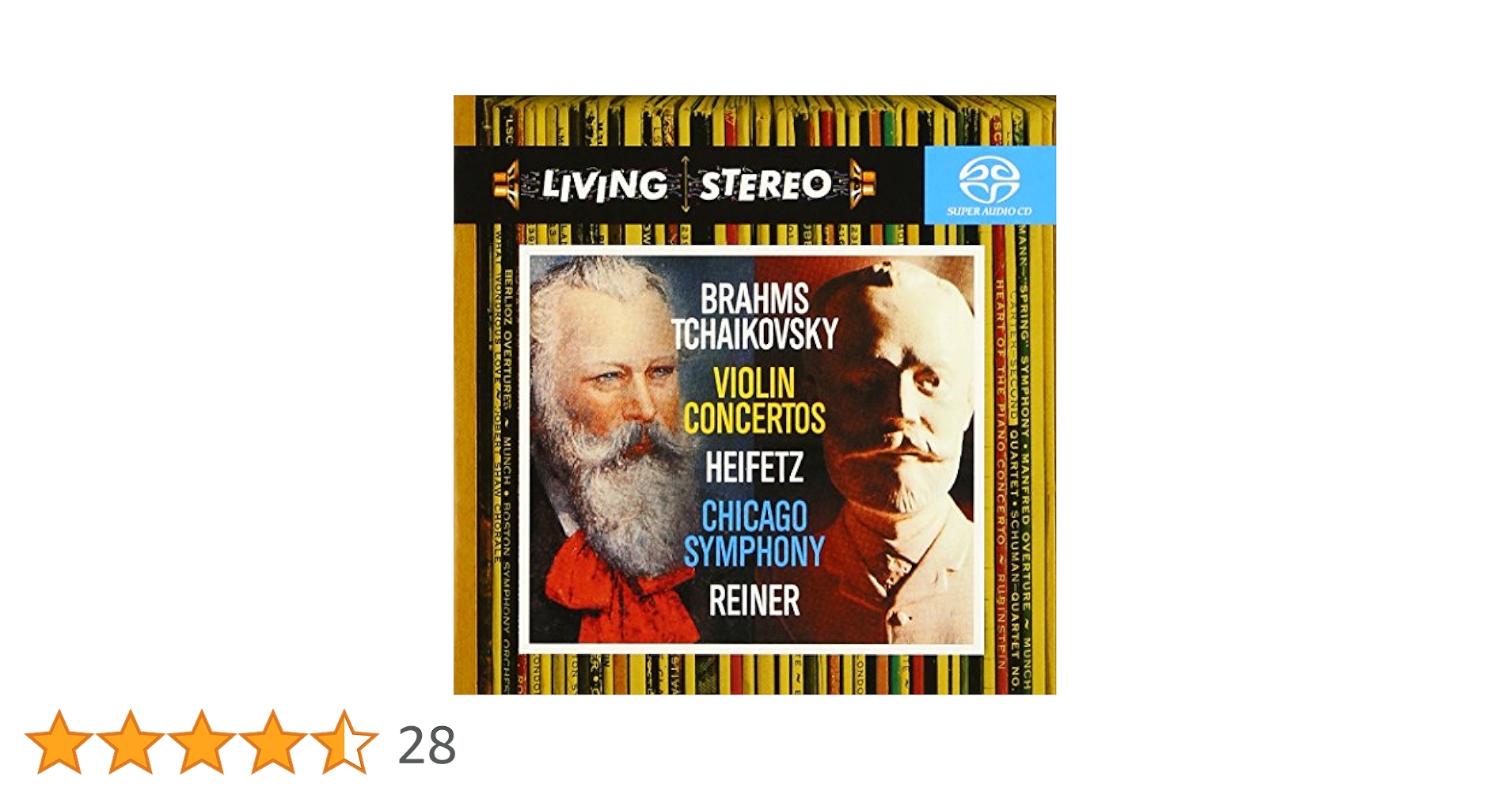 チャイコフスキー&ブラームス：ヴァイオリン協奏曲  オイストラフ LP レコード オイストラフの「ガラ・コンサート
