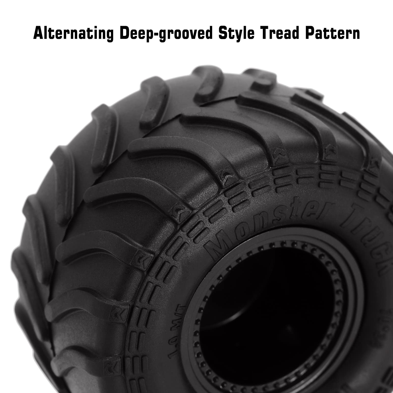 Amazon | INJORA モンスタートラックホイールリムタイヤセット Axial