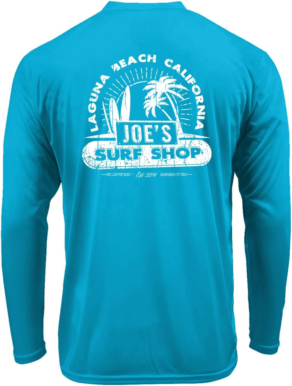 JOES SURF SHOP Men's Vintage Beach UPF 50 Long Sleeve Sun Shirt XS-4XL