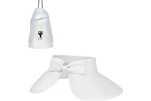 White Beach Hat for Women: Roll-Up Protection for Sunny Adventures