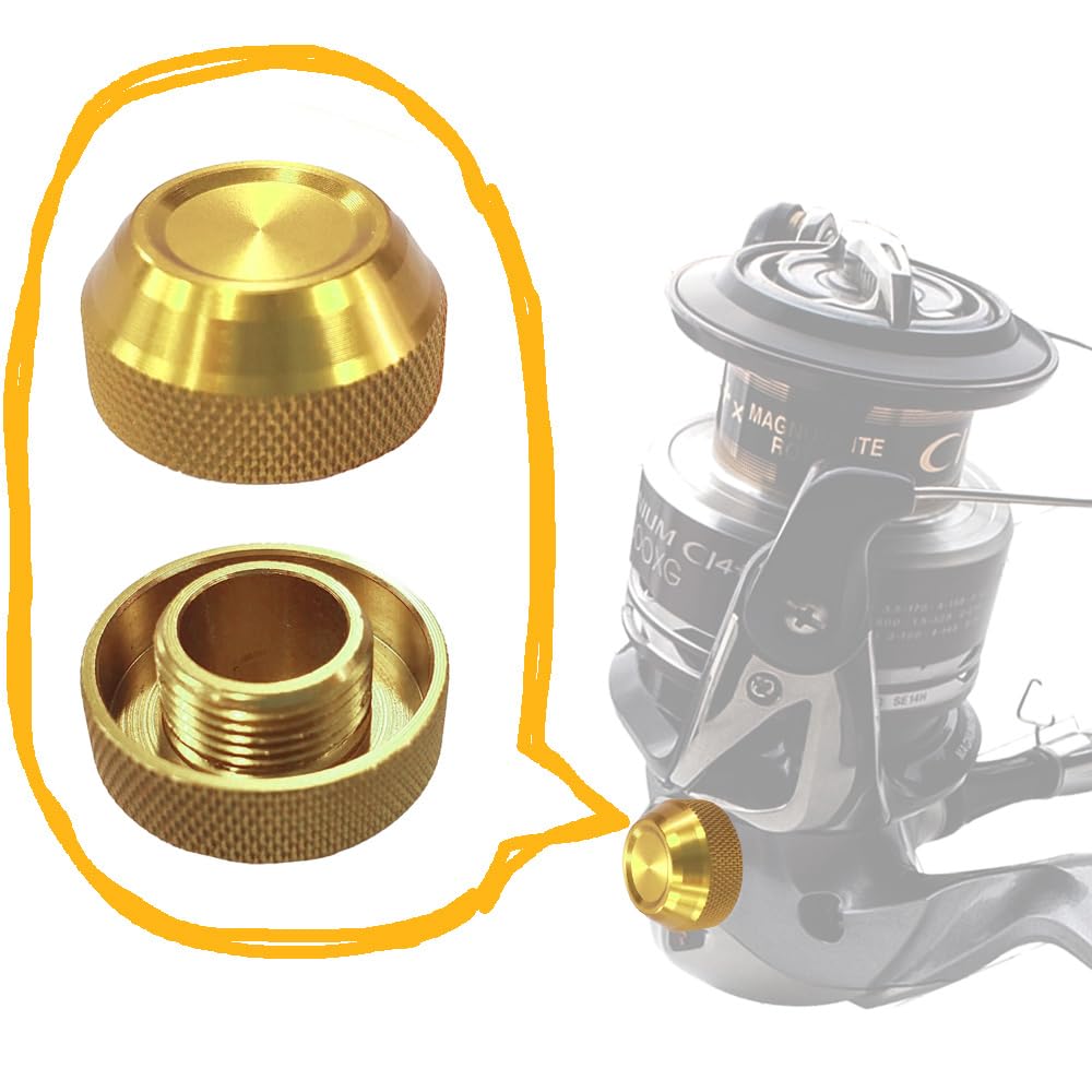 Amazon | VISPREA スピニングリール ハンドルスクリューキャップ 合金