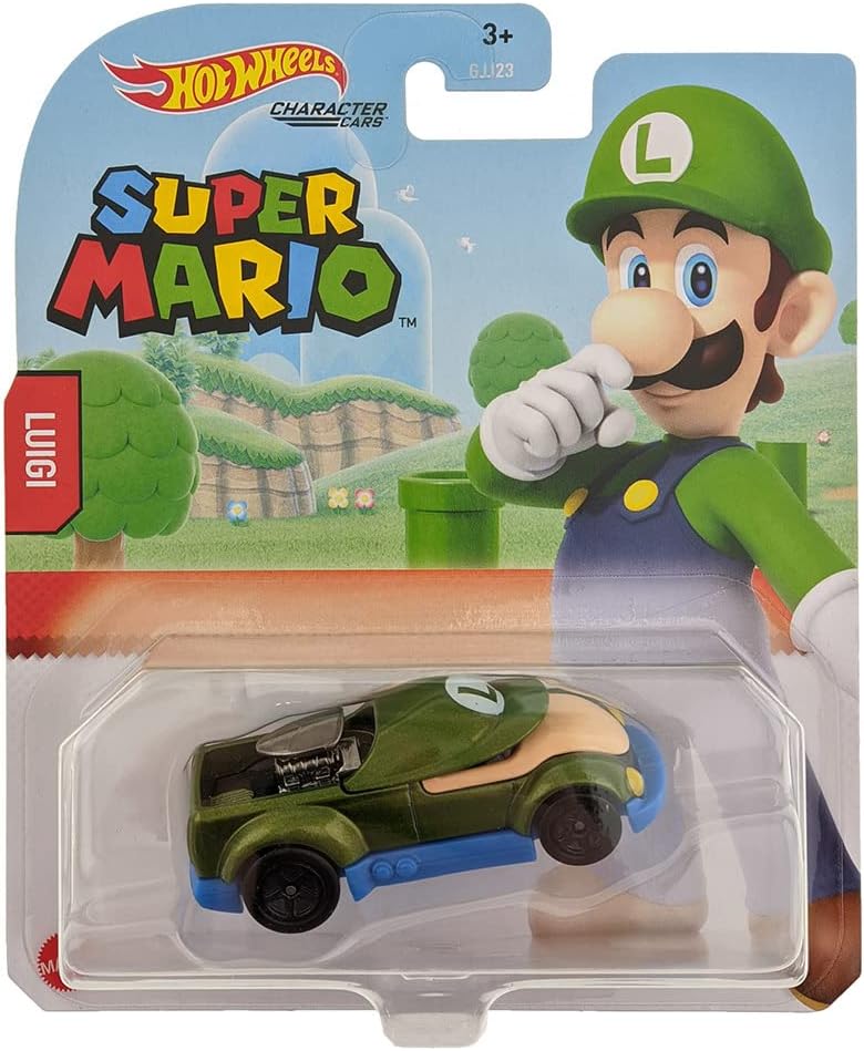 Hot Wheels Super Mario Car - Luigi