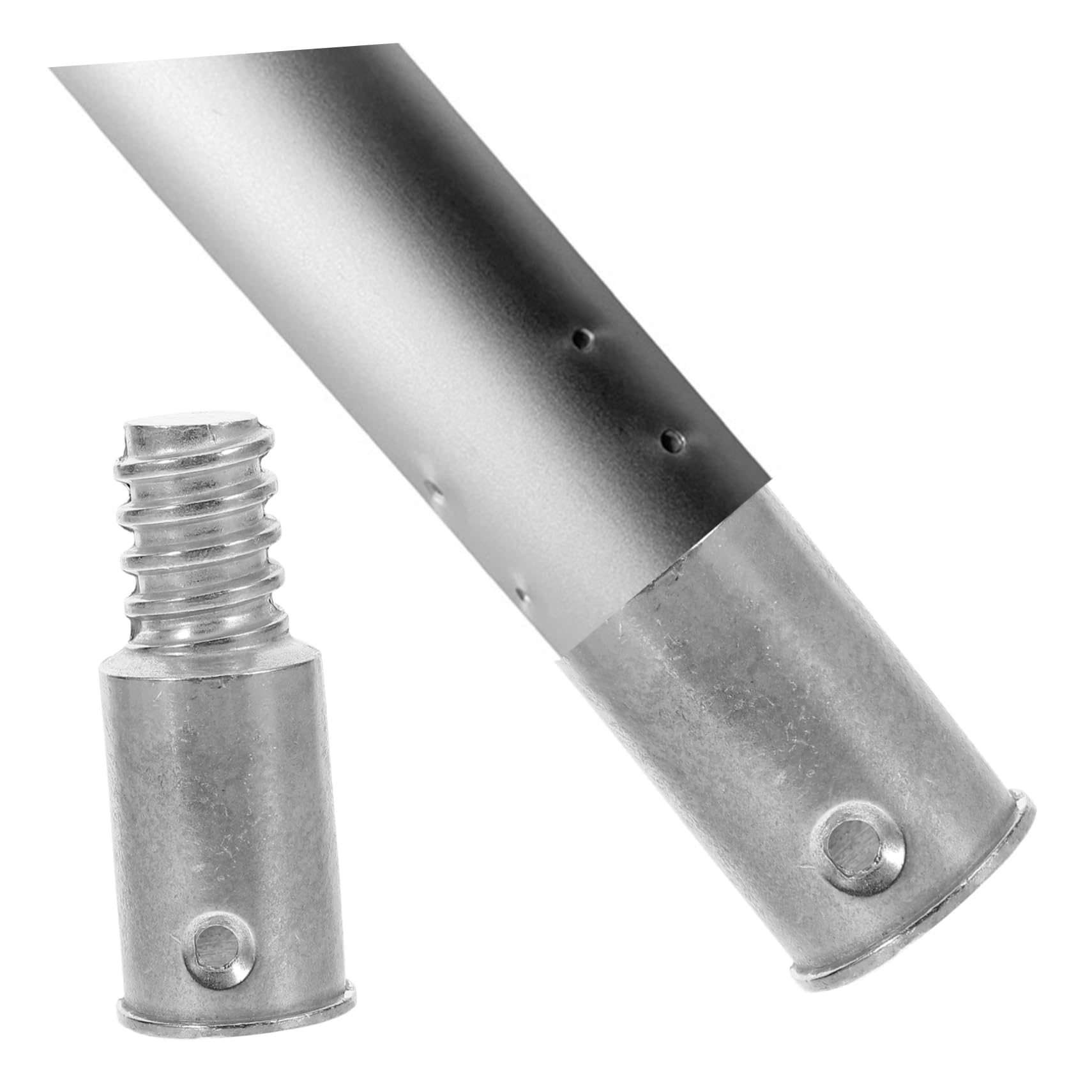 Adapter Końcówki z Gwintem Do Kijów Teleskopowych Uniwersalne Złącze Do Mopów Mioteł i Wałków Malarskich Wykonane z Aluminium Łatwy Montaż
