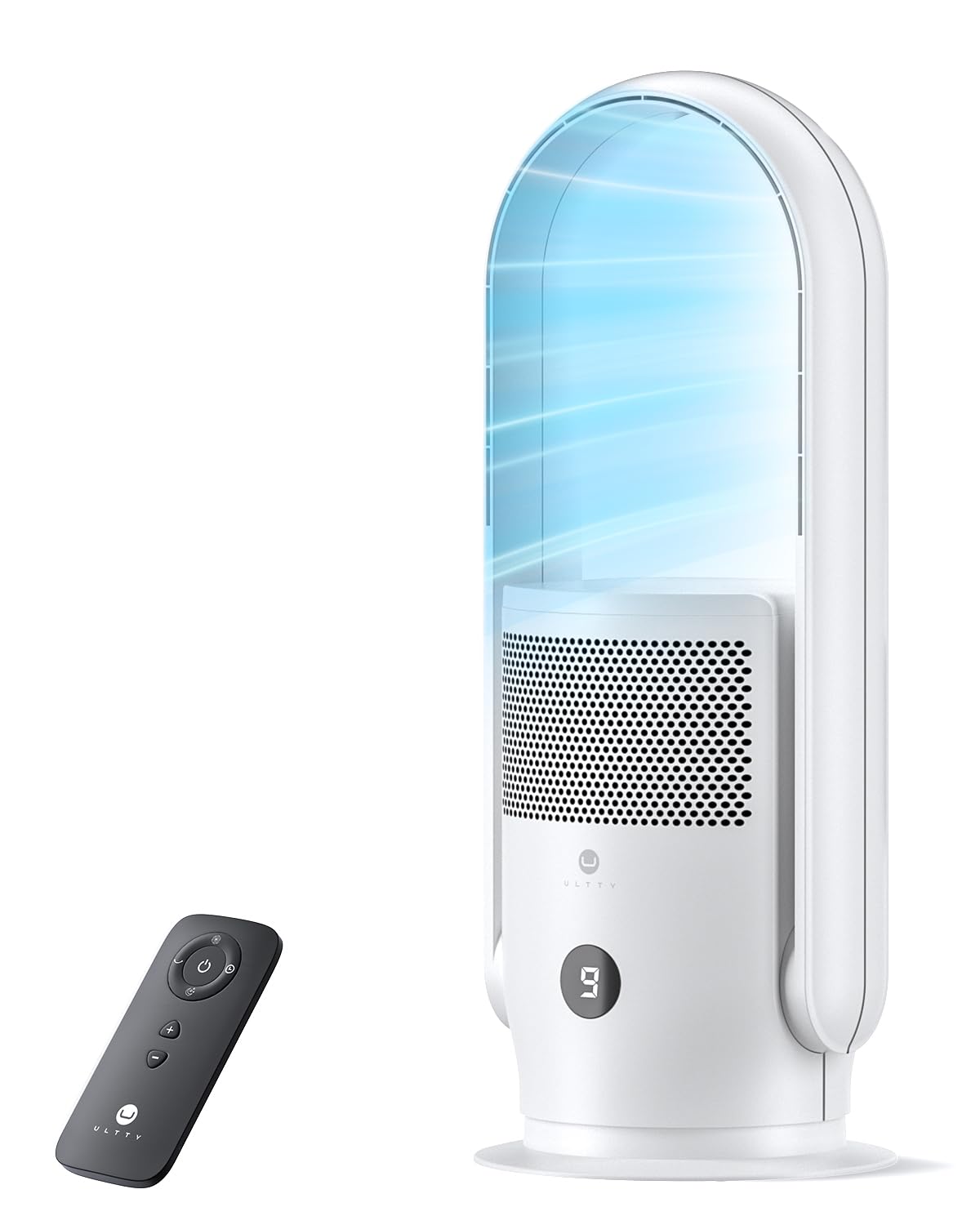 ULTTY Bladeless Tower Fan and Air Purifier Combo
