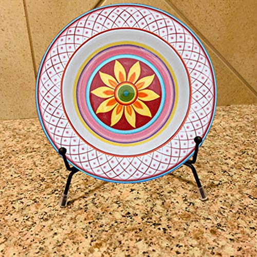 Fasunry 2 Pack Upgraded Plate Display Stands, 12 Inch Anti-Slip Iron Photo Holder Stands Book Display Stands, Compatible 13 To 18 Inch Decorative Plates, Picture Frames And Artworks #TOP6