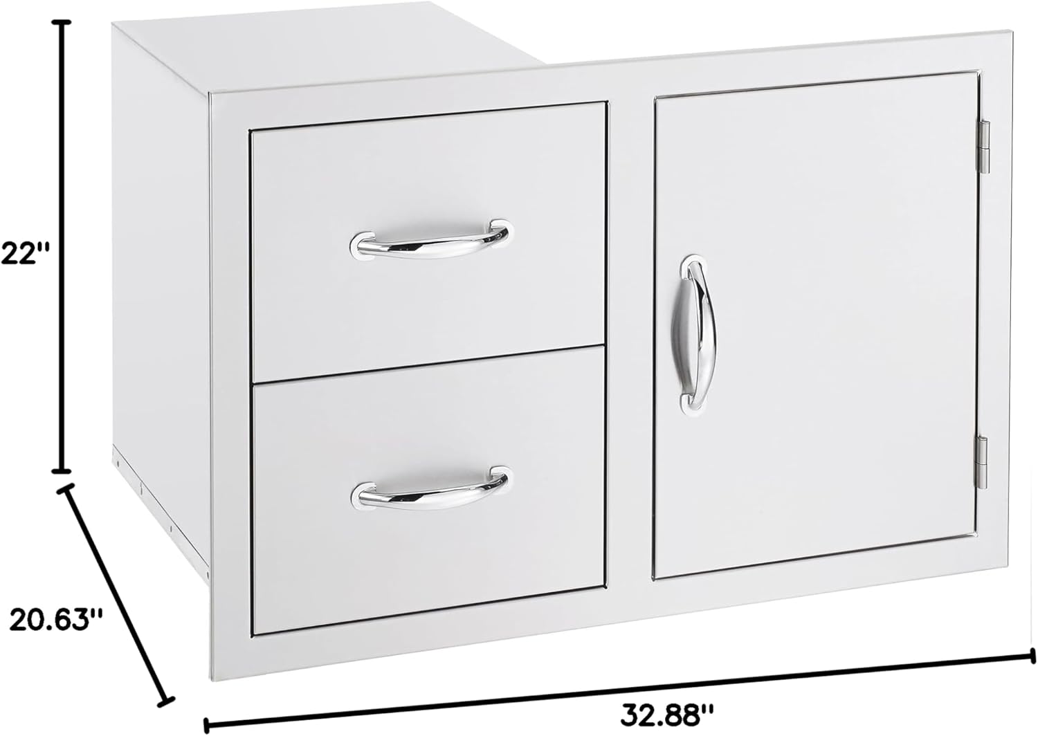 33-Inch 2-Drawer & Access Door Combo