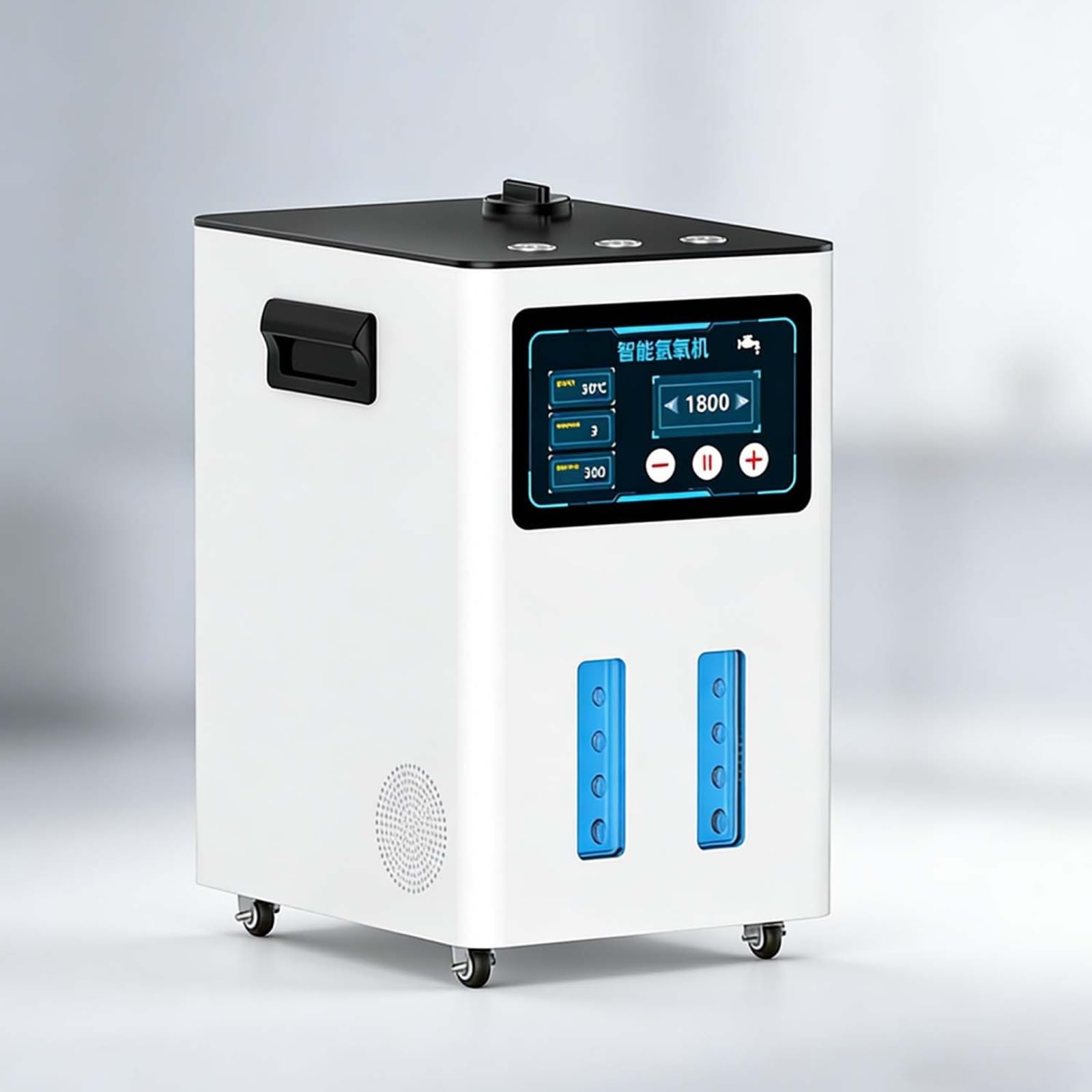 Inhalator Wodorowy O Wydajności 900-1800 Ml/Min, 2/3 Wyjścia, Technologia Elektrolizy SPE/PEM O Wysokiej Czystości 99,99% Do Użytku Domowego, Dla Osób Starszych(900ML)