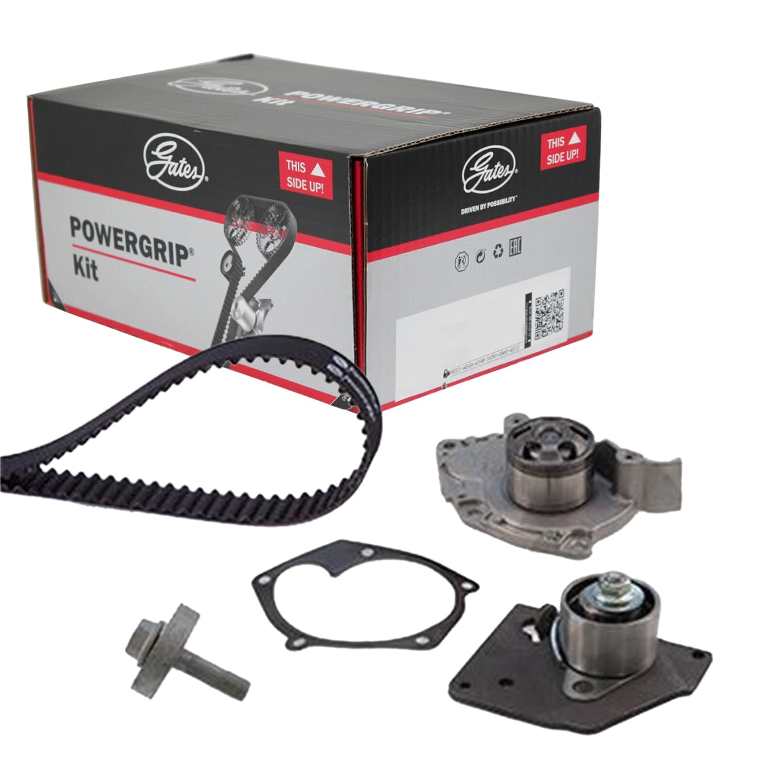 GATES KP15610XS Bomba de agua + kit de correa de distribución Número de dientes: 133 26 mm con bomba de agua Compatible con SUZUKI Grand Vitara II SUV JT, TE, TD, RENAULT Scénic 2 JM0/1, NISSAN